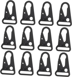 12Pcs Multifunctional Zinc Alloy Durable Outdoor Hooks for Keys Water Bottles Camping Gear Easy Attachment to Belts Backpacks and Handbags