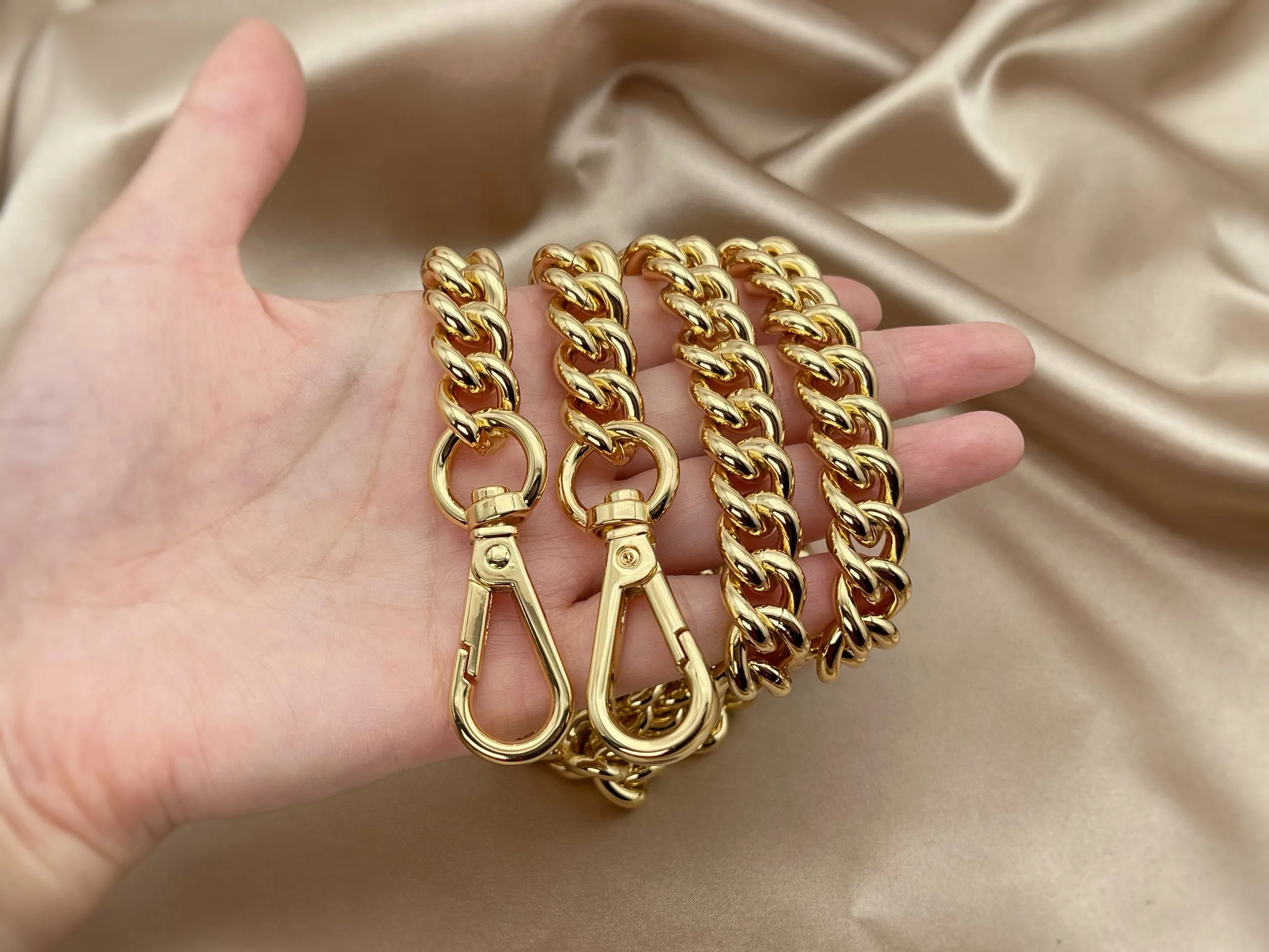 13mm Wide Thick Replacement Crossbody Bag Chain Strap