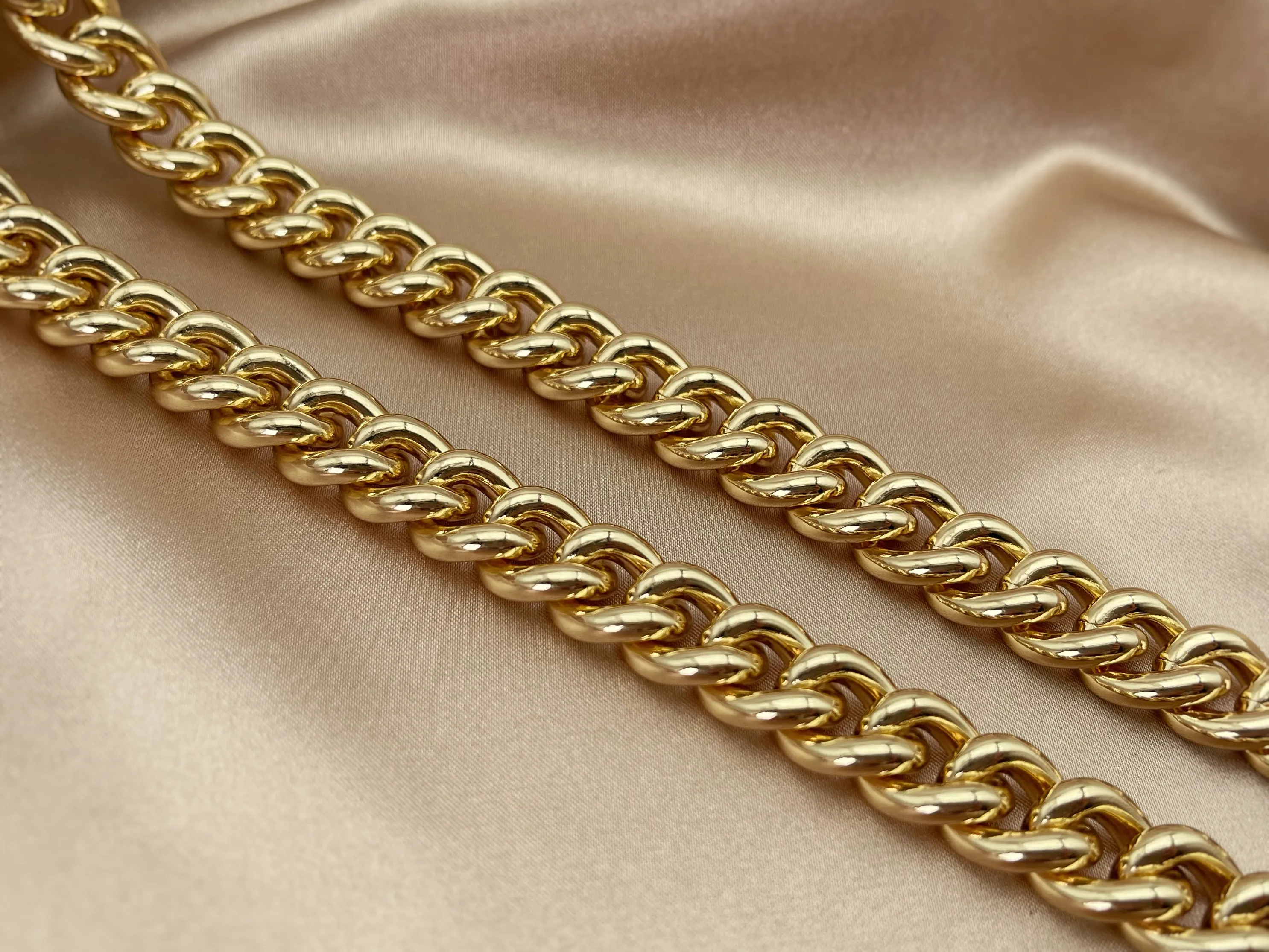 13mm Wide Thick Replacement Crossbody Bag Chain Strap