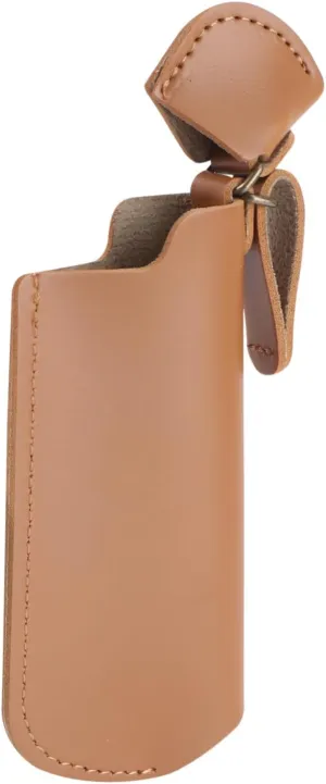 1Pc Brown Leather Case Cover Protective Sleeve for Flame Durable Storage present for Friends Family Fits Pockets Handbags Backpacks