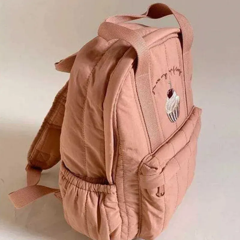 2024 New KS Brand Baby Mommy Backpacks Two Sized Nylon Casual Kids Schoolbags Embroidered Printed Cute Travel Storage Bags