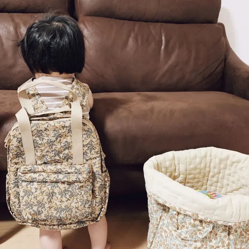 2024 New KS Brand Baby Mommy Backpacks Two Sized Nylon Casual Kids Schoolbags Embroidered Printed Cute Travel Storage Bags