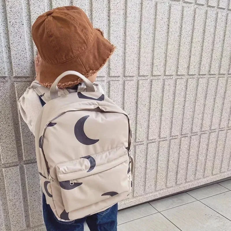 2024 New KS Brand Baby Mommy Backpacks Two Sized Nylon Casual Kids Schoolbags Embroidered Printed Cute Travel Storage Bags
