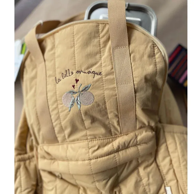 2024 New KS Brand Baby Mommy Backpacks Two Sized Nylon Casual Kids Schoolbags Embroidered Printed Cute Travel Storage Bags