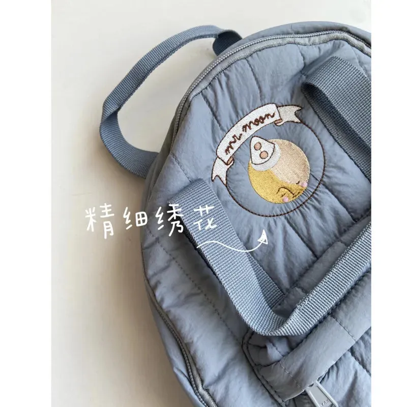 2024 New KS Brand Baby Mommy Backpacks Two Sized Nylon Casual Kids Schoolbags Embroidered Printed Cute Travel Storage Bags