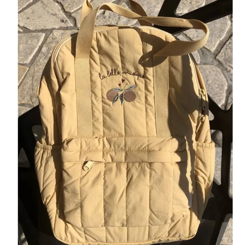2024 New KS Brand Baby Mommy Backpacks Two Sized Nylon Casual Kids Schoolbags Embroidered Printed Cute Travel Storage Bags
