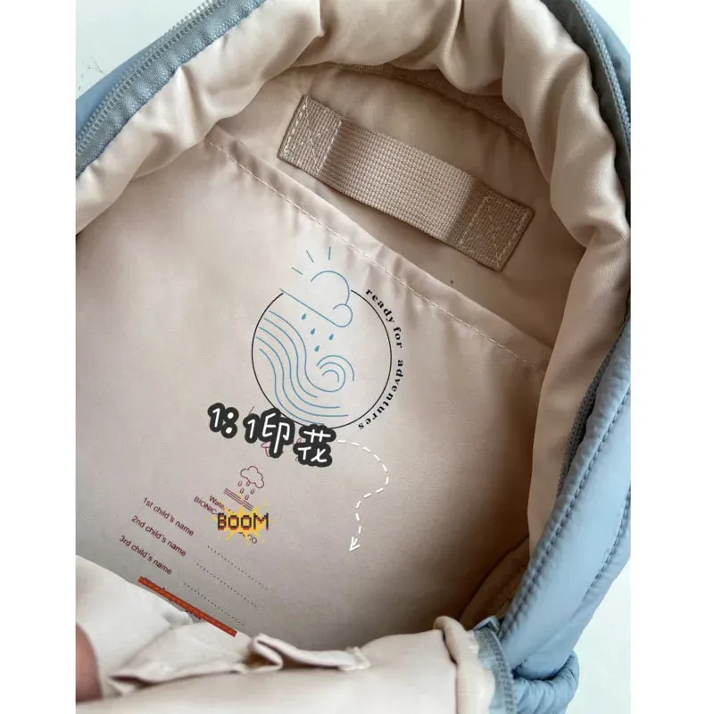 2024 New KS Brand Baby Mommy Backpacks Two Sized Nylon Casual Kids Schoolbags Embroidered Printed Cute Travel Storage Bags