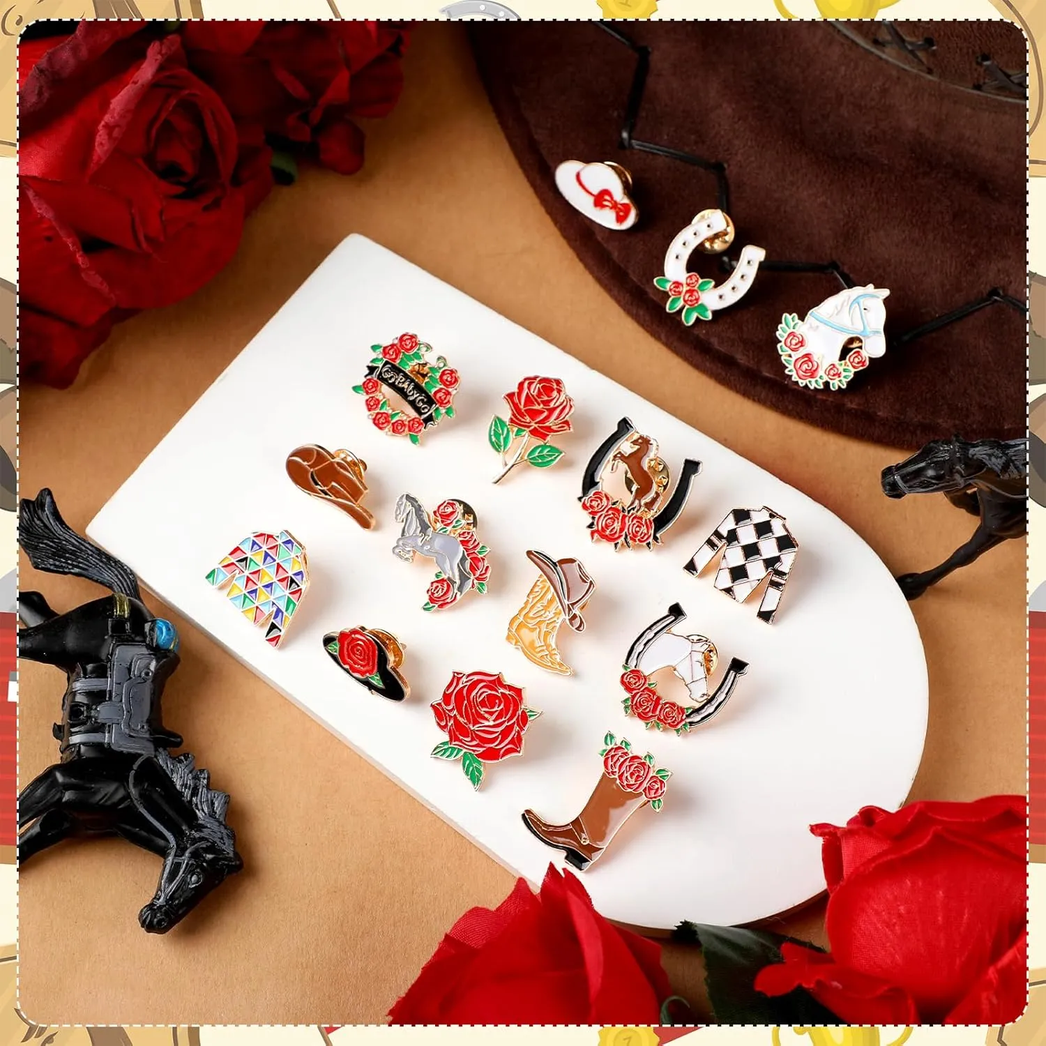 40 Pcs Enamel Pins Bulk for Backpacks Lapel Pins Pins Brooches Lapel Pins for Clothes Bags Accessories Gift