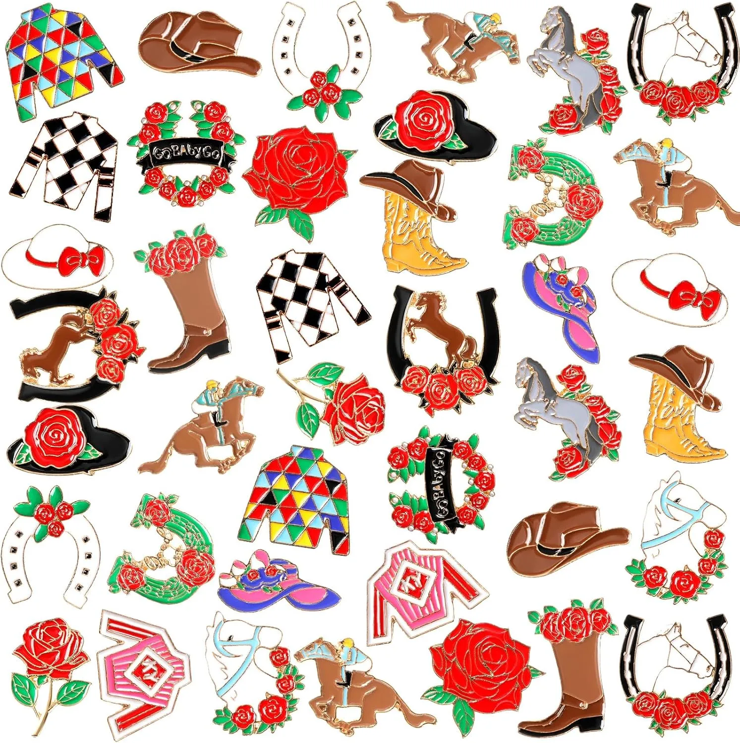 40 Pcs Enamel Pins Bulk for Backpacks Lapel Pins Pins Brooches Lapel Pins for Clothes Bags Accessories Gift