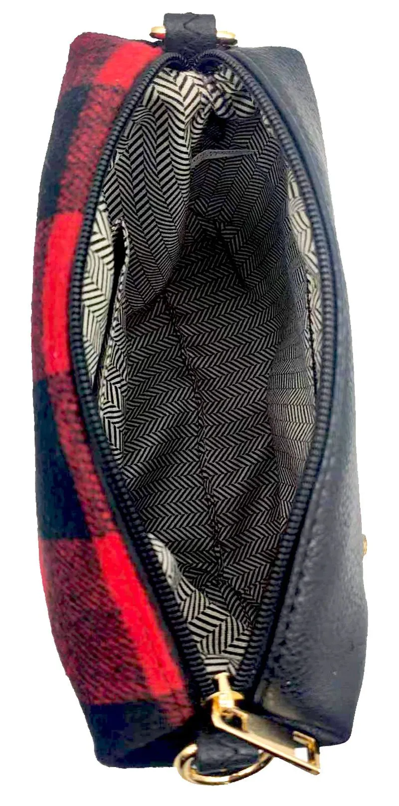A8008 Crossbody Bag w/ 2 Side Tassel Zippers