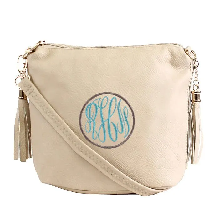 A8008 Crossbody Bag w/ 2 Side Tassel Zippers
