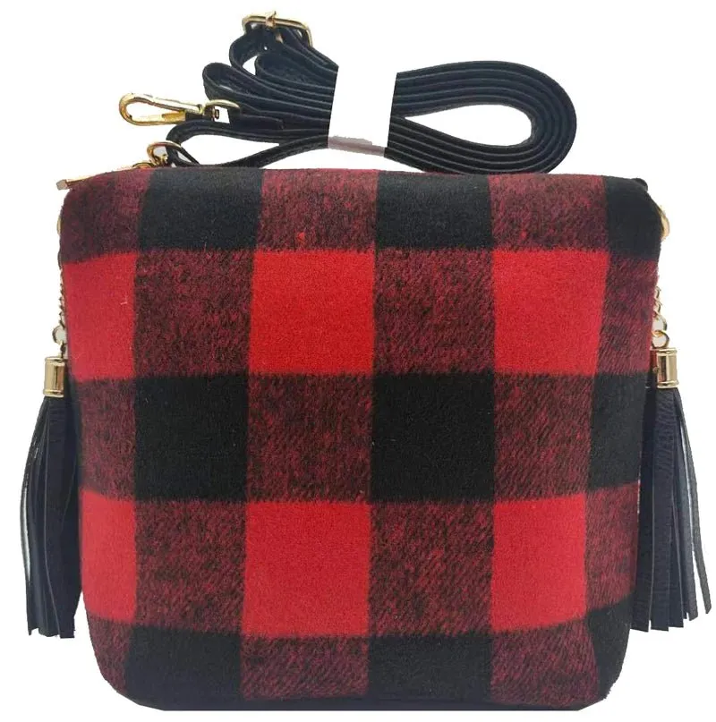 A8008 Crossbody Bag w/ 2 Side Tassel Zippers