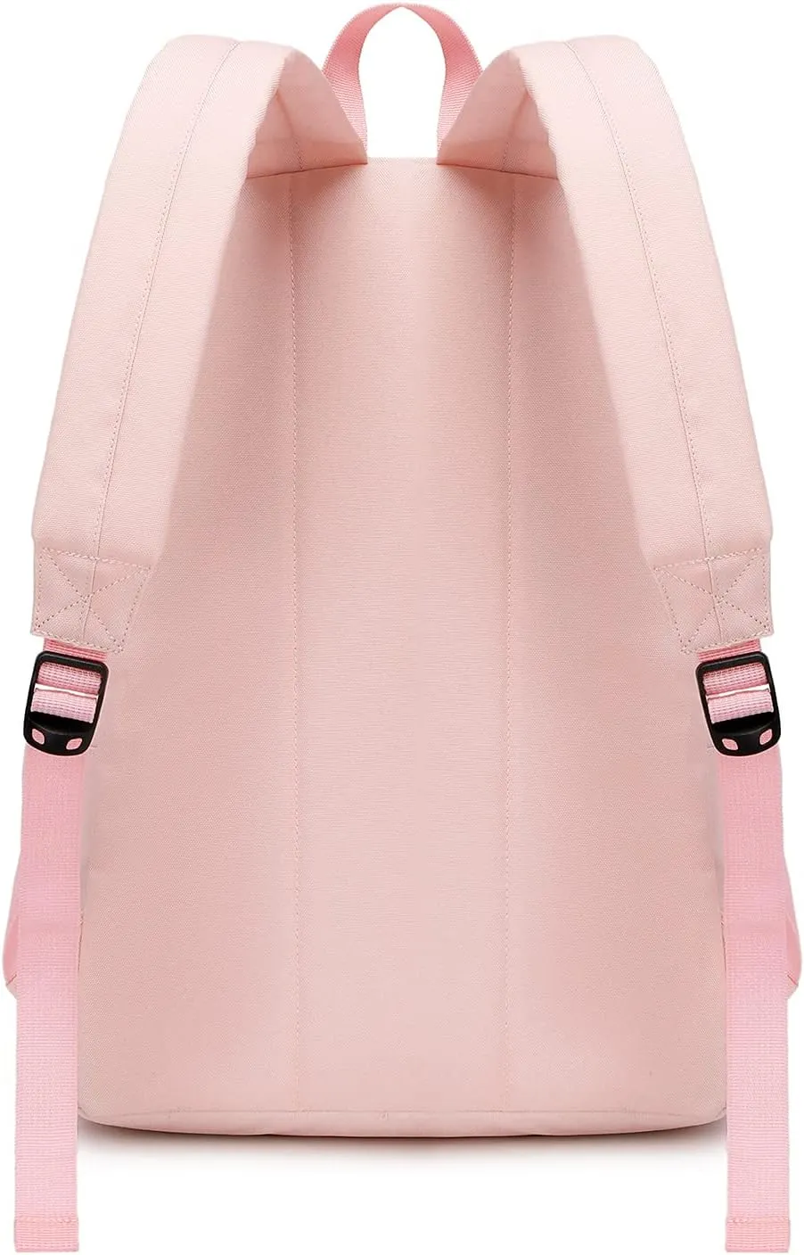 abshoo Lightweight Plain Teen Girls Backpacks for School Solid Color Women College Boobags (Light Pink)