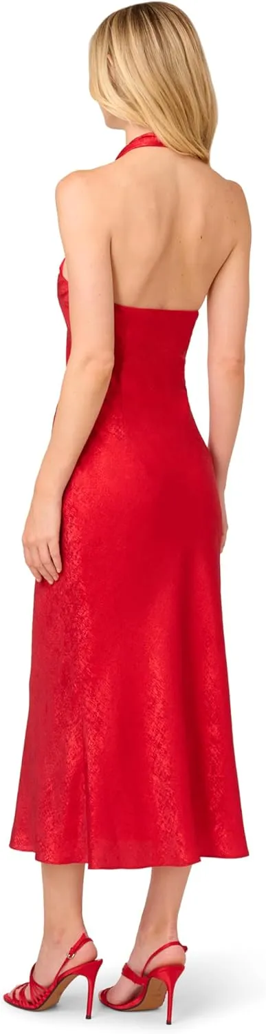 Adrianna Papell Women's Foil Woven Midi Dress