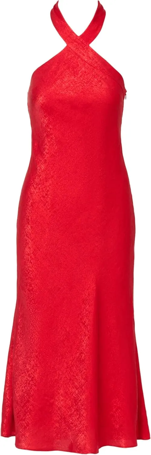 Adrianna Papell Women's Foil Woven Midi Dress