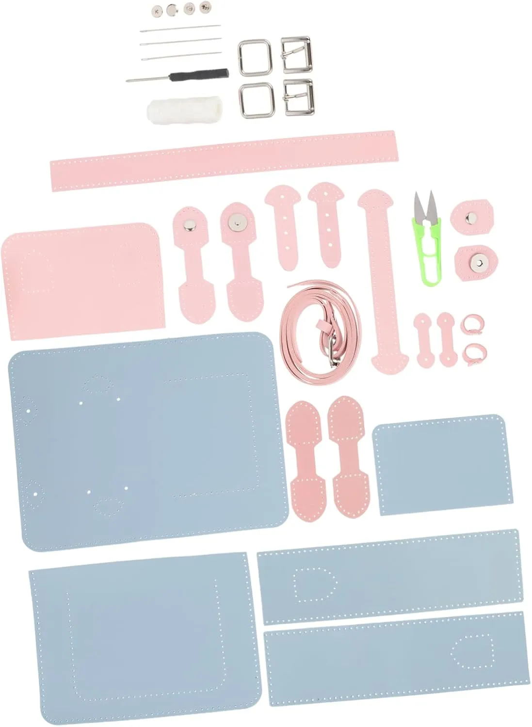 AKOOSY 1 Set DIY PU Shoulder Bag Making Kit Craft Your Own Stylish Crossbody Bag Materials for and Hands Activities