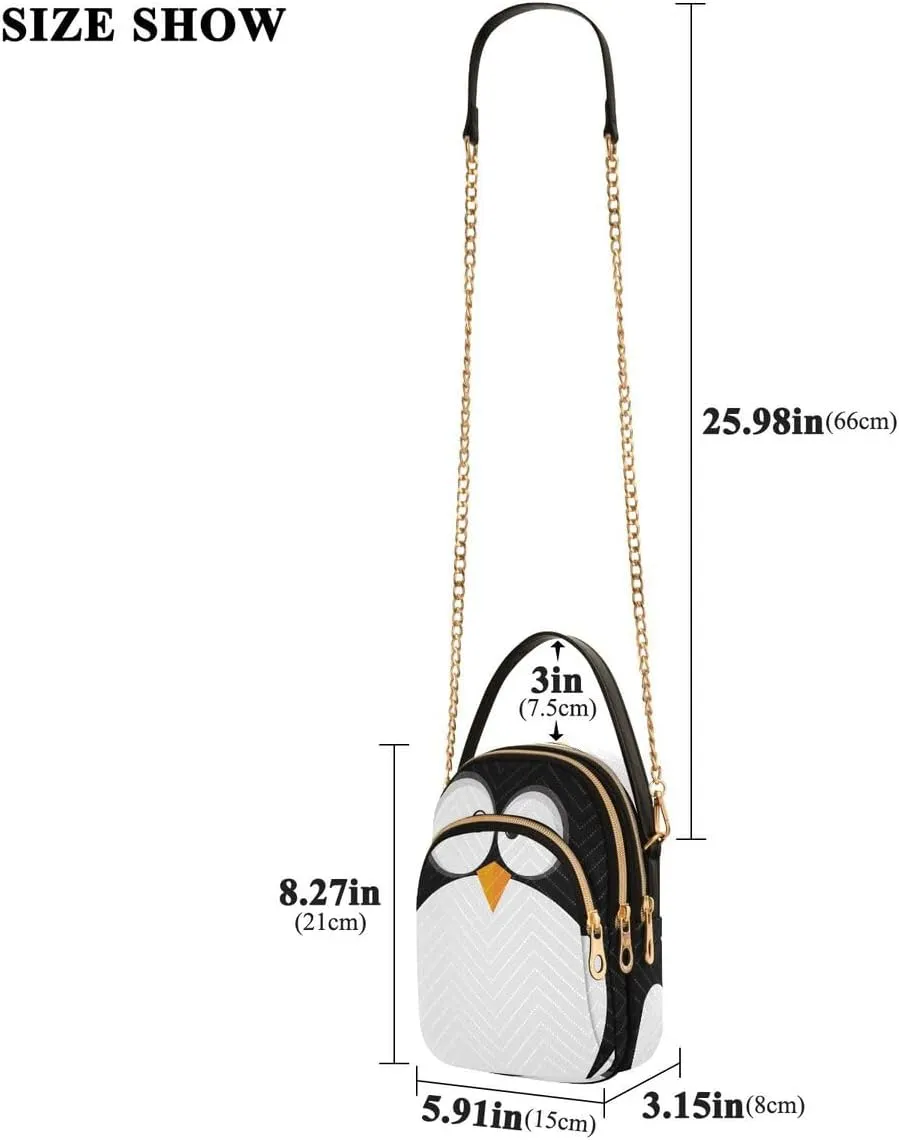 ALAZA Crossbody Bag Small Shoulder Handbags Leather Purse for Women