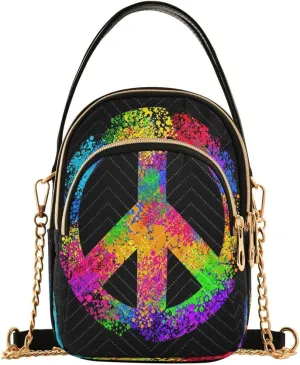 ALAZA Crossbody Bag Small Shoulder Handbags Leather Purse for Women