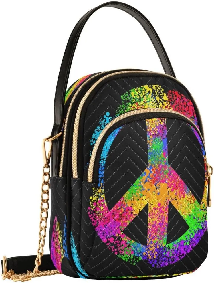 ALAZA Crossbody Bag Small Shoulder Handbags Leather Purse for Women
