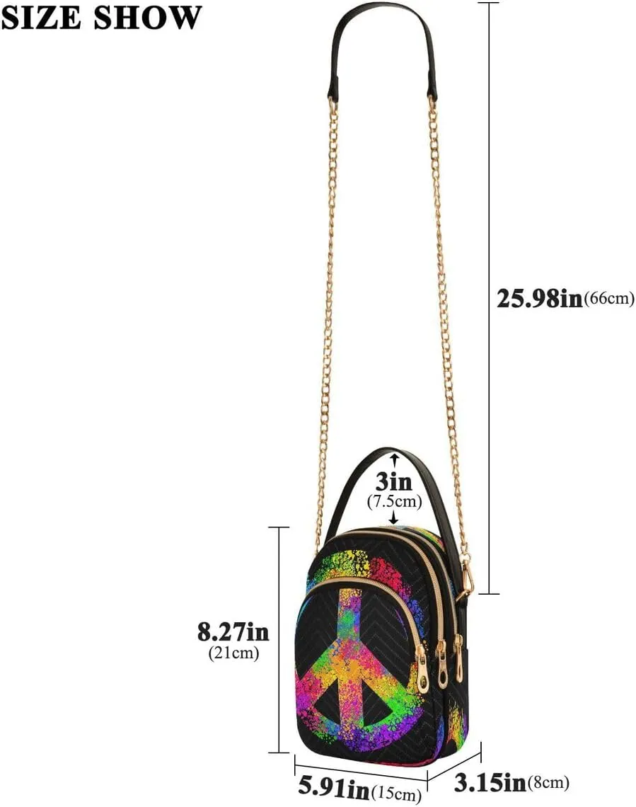 ALAZA Crossbody Bag Small Shoulder Handbags Leather Purse for Women