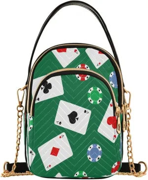 ALAZA Crossbody Bag Small Shoulder Handbags Leather Purse for Women
