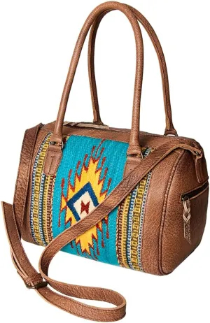 American Darling Duffel Saddle Blanket Genuine Leather Women Bag Western Handbag Purse | Handbag | Leather Duffle Bag |