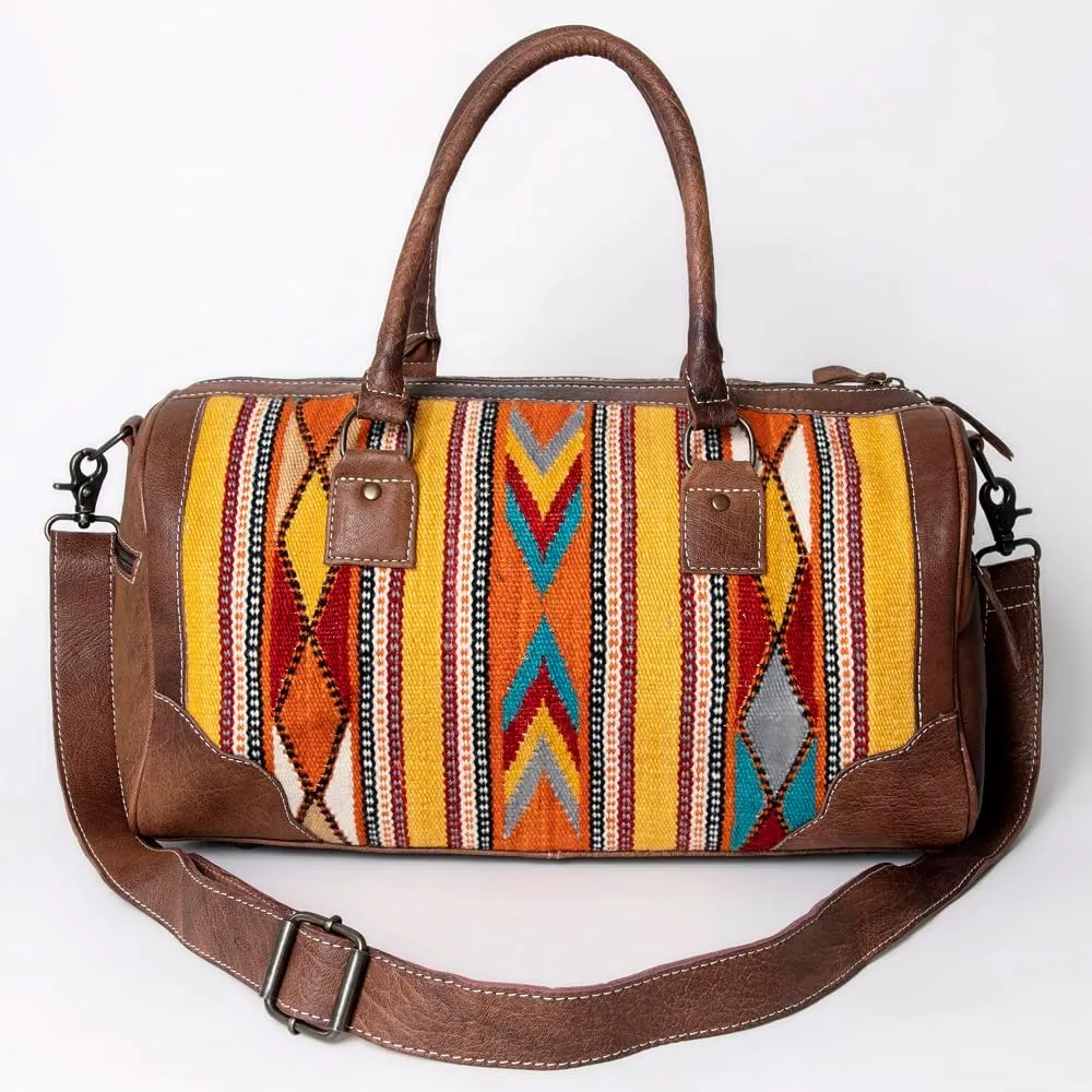 American Darling Duffel Saddle Blanket Genuine Leather Women Bag Western Handbag Purse