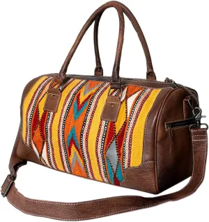 American Darling Duffel Saddle Blanket Genuine Leather Women Bag Western Handbag Purse