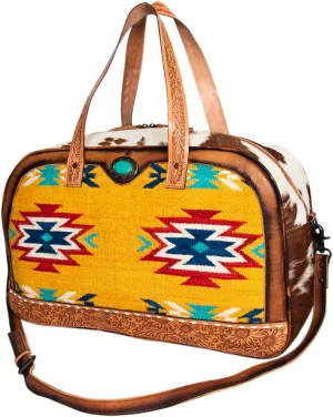 American Darling Saddle Blanket Hair On Genuine Leather Women Bag Western Handbag Purse
