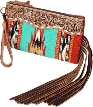 American Darling Saddle Blanket Wristlet