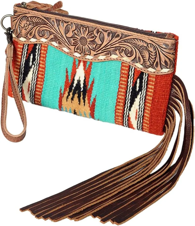 American Darling Saddle Blanket Wristlet