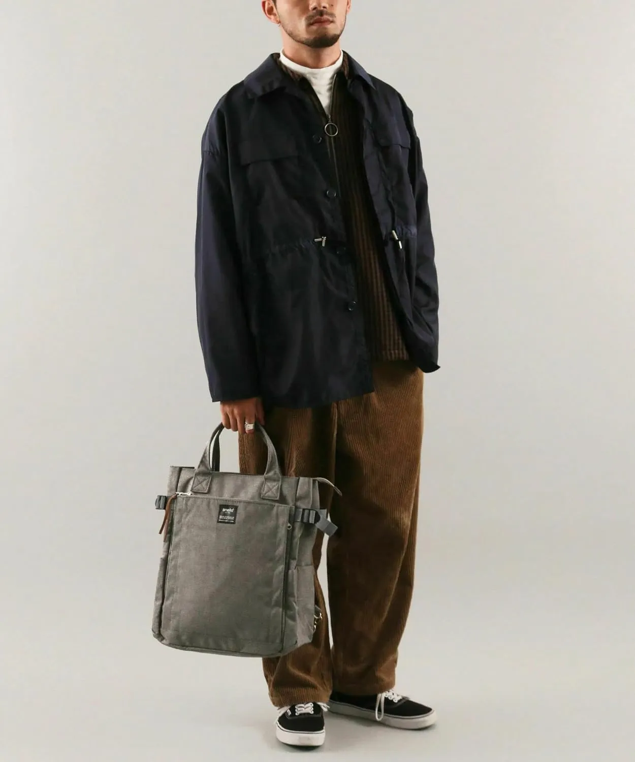Anero POST ATC1225Z 2-Way Backpack, A4, Multiple Storage, Navy