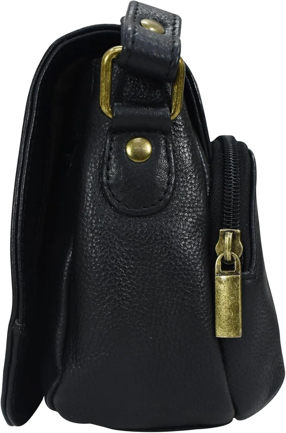 Anna by Anuschka Women's Hand-Painted Leather Crossbody Saddle Bag