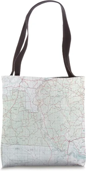 Apalachicola National Forest Map Tote Bag