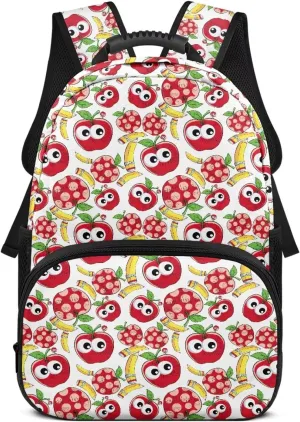 Apple 17 Inch Backpack with Adjustable Padded Shoulder Straps Pencil Large Shoulder Schoolbag Backpacks Bulk Bookbags Camping & Daily Use