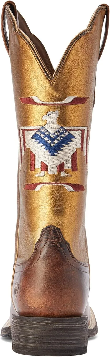 ARIAT Women's Frontier Tan 12in. Tan Thunderbird Inlay Cowgirl Boot