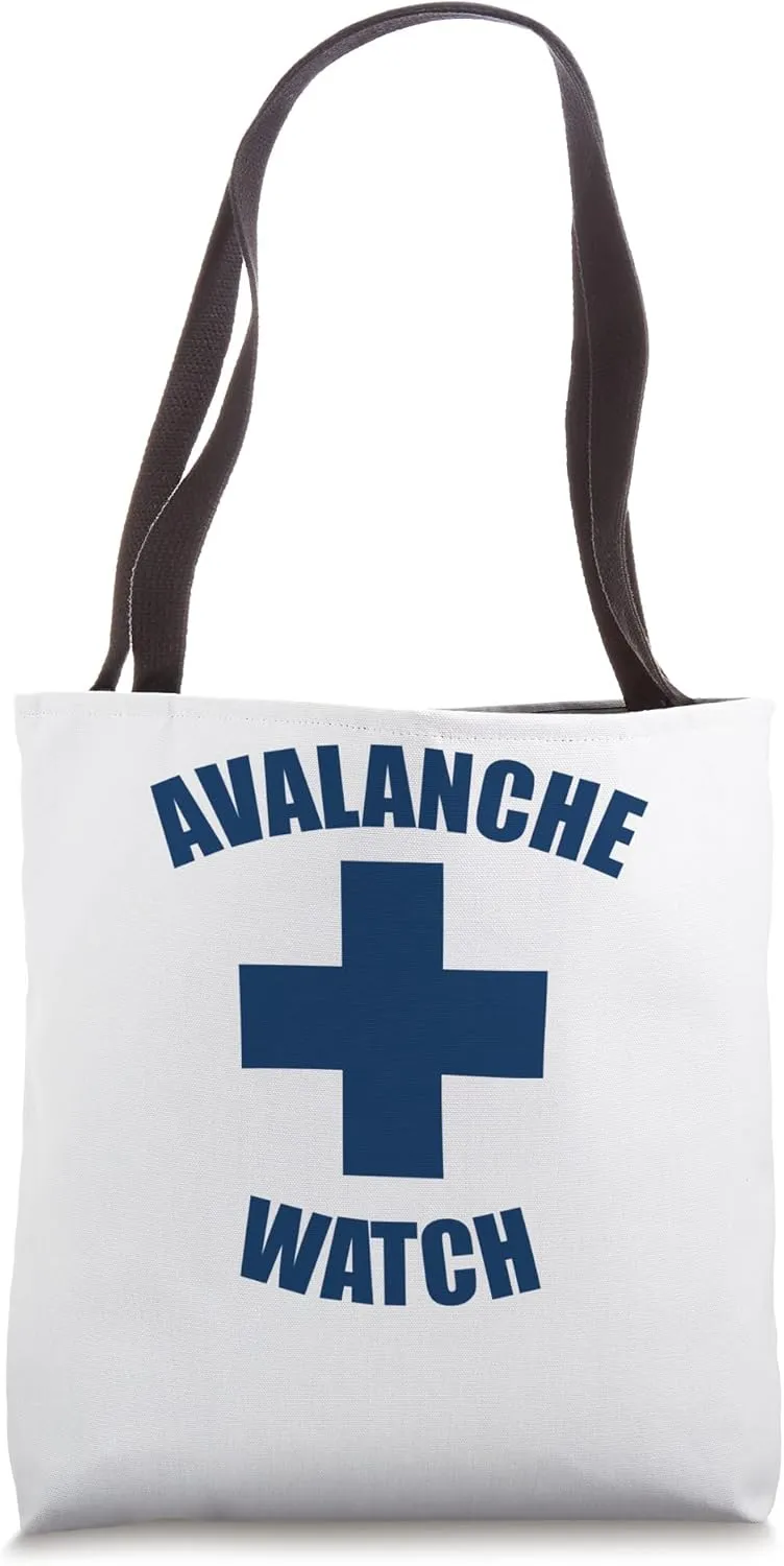 Avalanche Watch Blue Font Tote Bag
