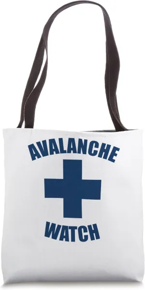 Avalanche Watch Blue Font Tote Bag