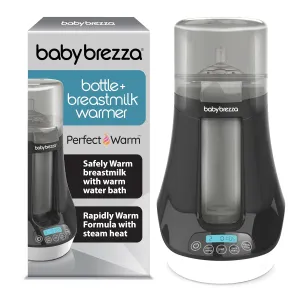 Baby Brezza Electric Baby Bottle Warmer, Breastmilk Warmer   Defroster - Only Brand with Different Temperatures for Breastmilk   Formula - Universal Fit for All Baby Bottle Sizes   Breastmilk Bags