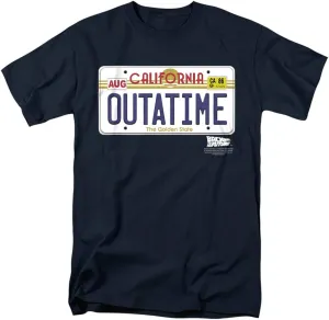 Back to The Future Outatime Plate Unisex Adult T Shirt