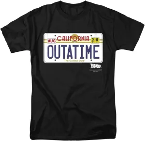 Back to The Future Outatime Plate Unisex Adult T Shirt