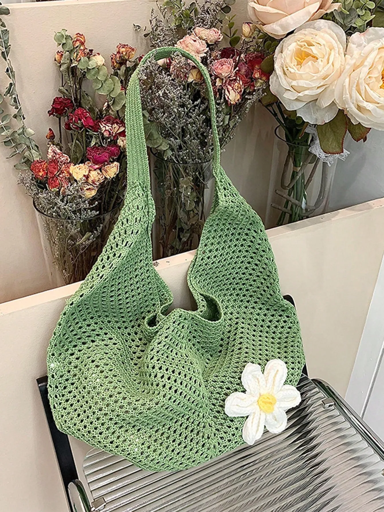 Bag request) Hollow Weave Innovative functionality Bohemian Out Advanced technology Yogodlns (Available upon