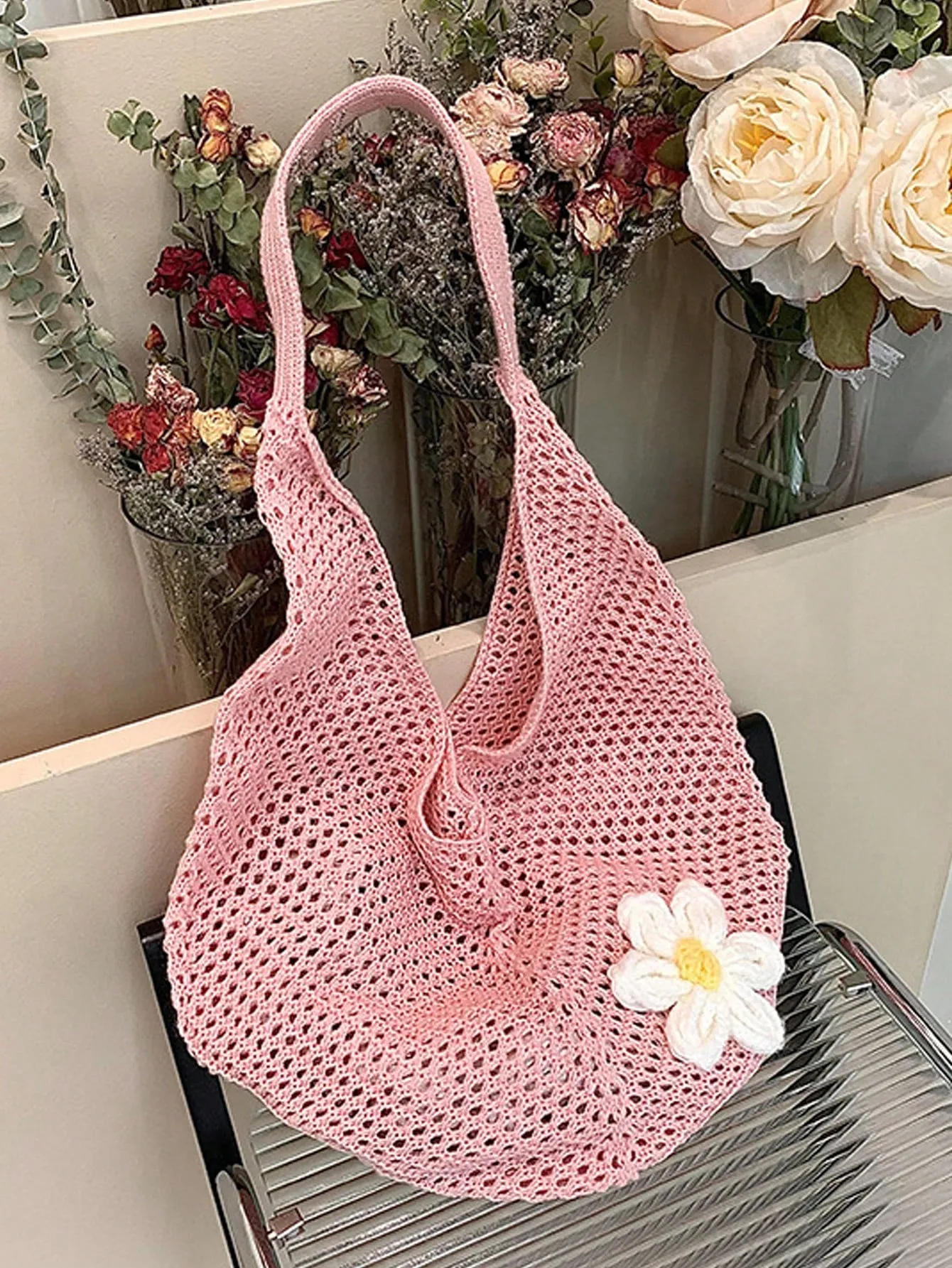 Bag request) Hollow Weave Innovative functionality Bohemian Out Advanced technology Yogodlns (Available upon
