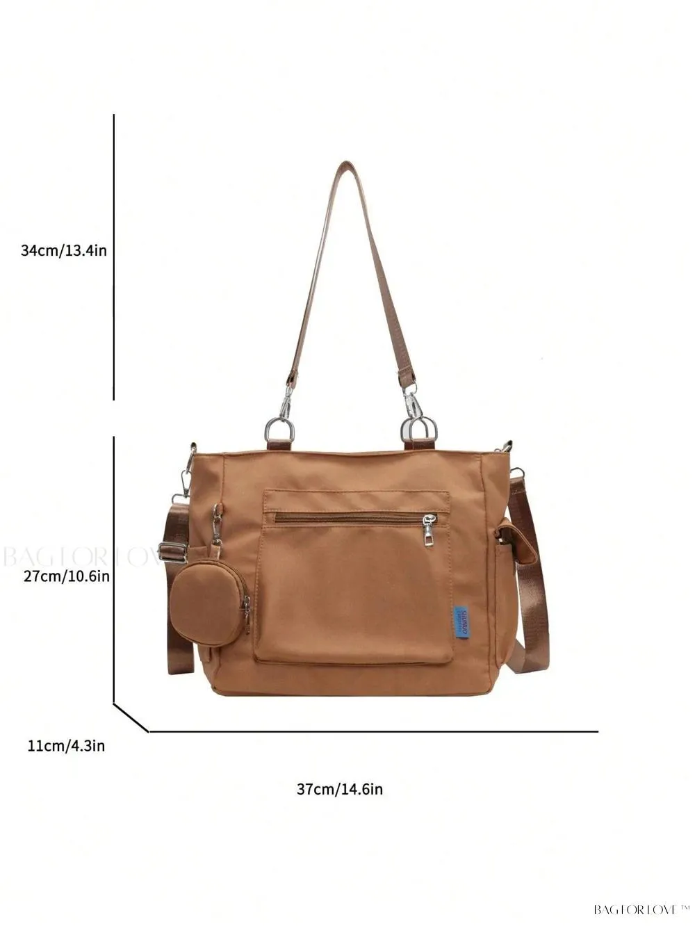 BagForLove - Classic Style Large Capacity Pocket Bag for College Use