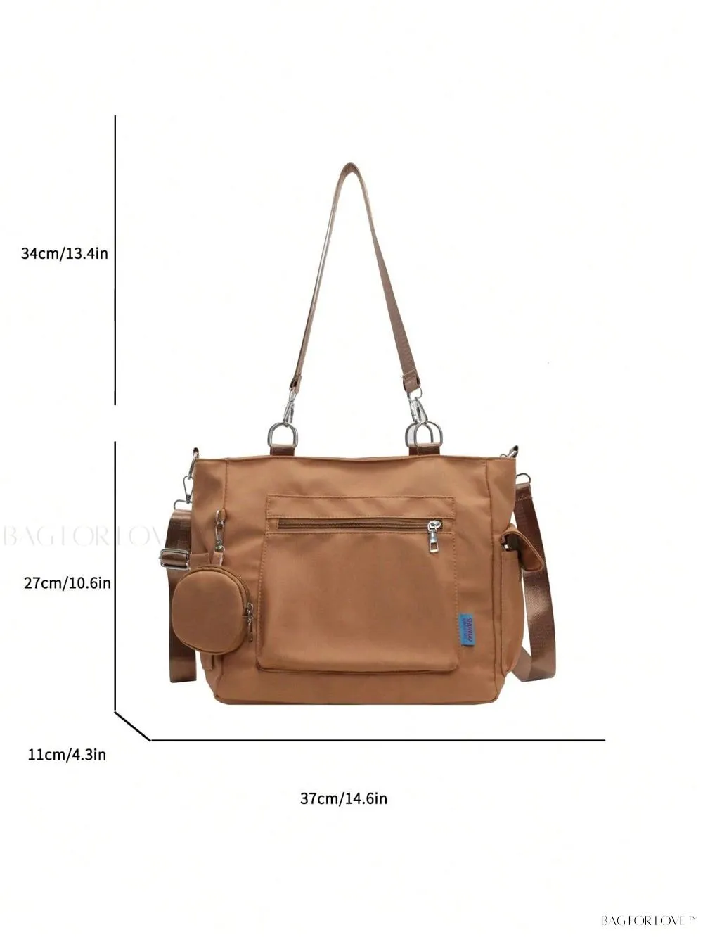 BagForLove - Classic Style Large Capacity Pocket Bag for College Use