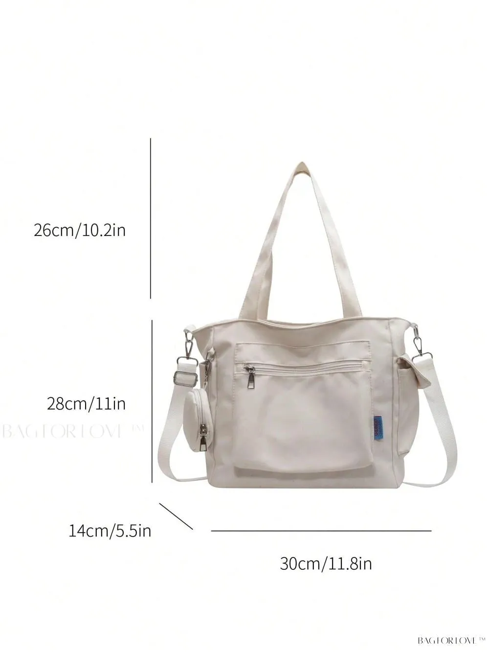 BagForLove - Classic Style Large Capacity Pocket Bag for College Use