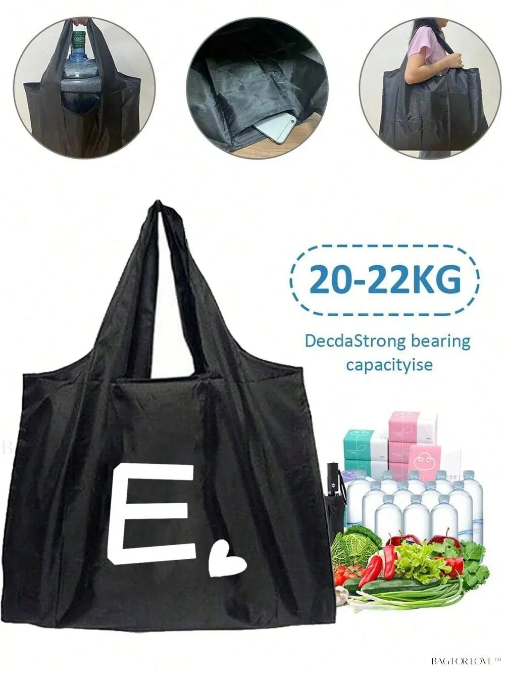 BagForLove - Large Capacity Reusable Storage Bag with Personalized Touch