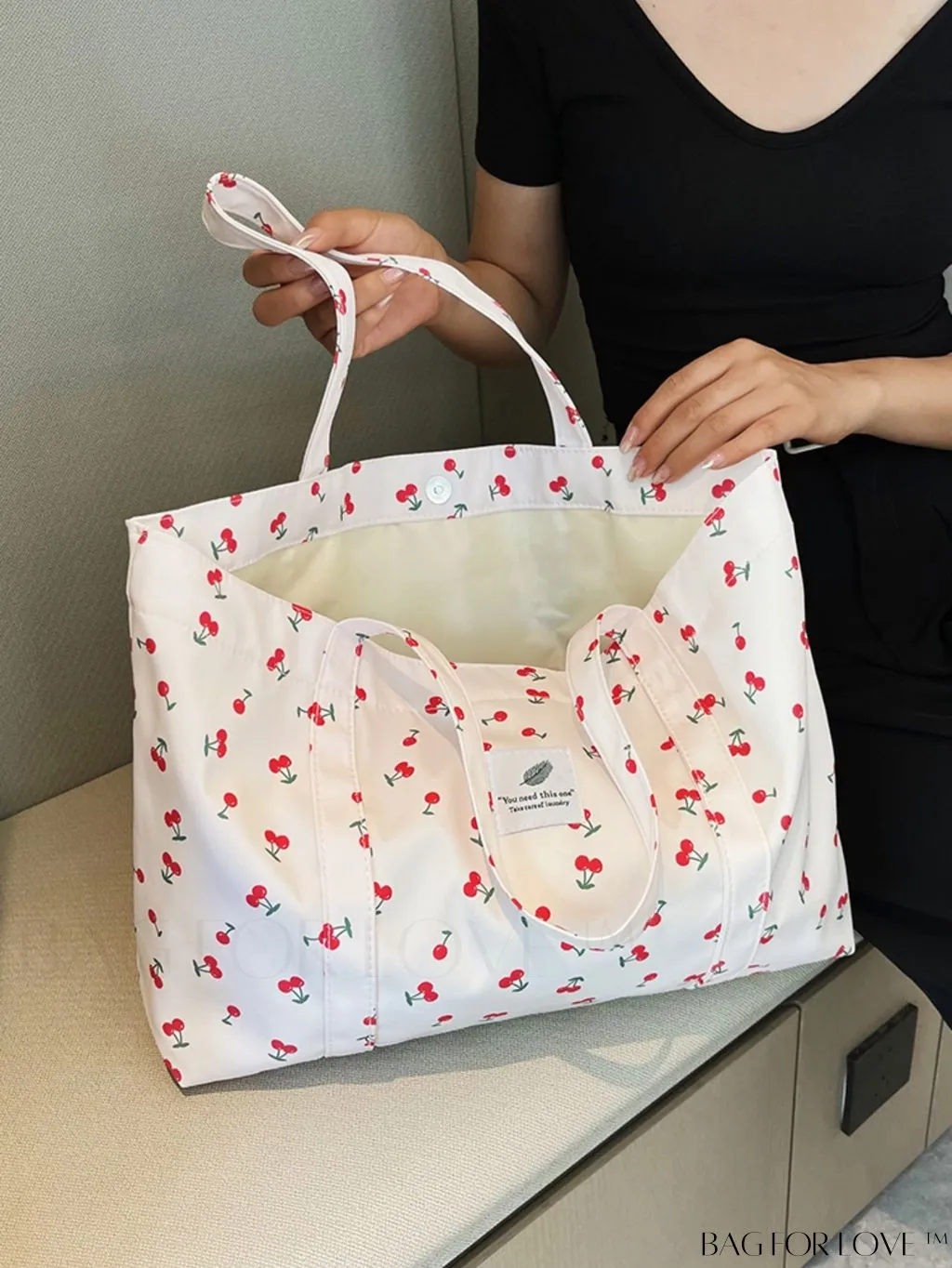 BagForLove - Leopard Print Double Handle Shoulder Tote Bag: Large Capacity for Work & Travel