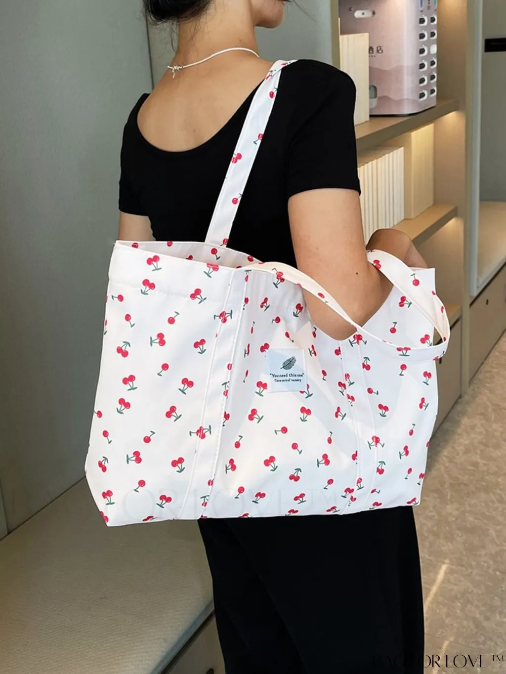 BagForLove - Leopard Print Double Handle Shoulder Tote Bag: Large Capacity for Work & Travel