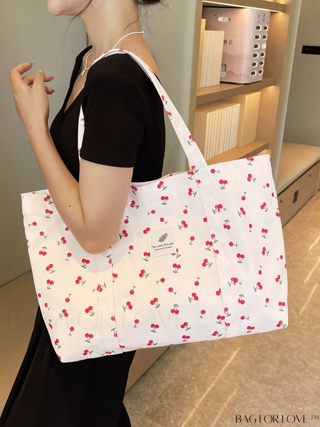 BagForLove - Leopard Print Double Handle Shoulder Tote Bag: Large Capacity for Work & Travel